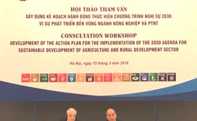 Hội thảo Tham vấn xây dựng kế hoạch hành động thực hiện Chương trình nghị sự 2030 vì sự phát triển bền vững ngành nông nghiệp và phát triển nông thôn