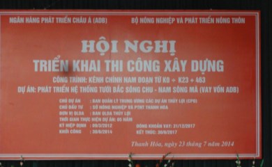 Lễ Khời Công Xây Dựng Công Trình (Kênh Chính Nam)