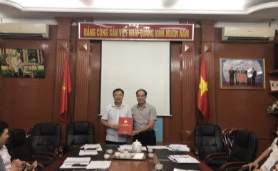 Lễ công bố Quyết định bổ nhiệm ông Vũ Đình Xiêm giữ chức phó Trưởng ban Ban quản lý Trung ương các Dự án Thủy lợi