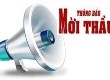 THÔNG BÁO MỜI THẦU