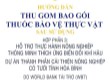 Hướng dẫn thu gom bao gói thuốc bảo vệ thực vật - Tỉnh Hoà Bình