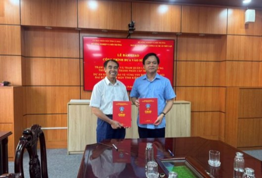 Lễ bàn giao công trình thuộc Dự án Kiên Giang và Cà Mau giữa Ban Quản lý Trung ương các Dự án Thủy lợi và Sở Nông nghiệp và Môi trường tỉnh Cà Mau